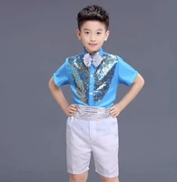 Лазурные шорты, короткий рукав