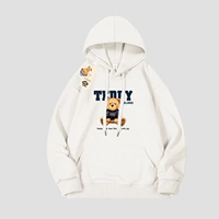 Тихое синее медведь свитер-подключенная модель [белый]