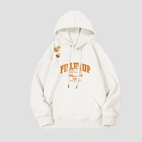 Белая толстовка с капюшоном, с медвежатами