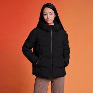 公开放淡宝【坦博尔】中老年短款连帽羽绒服