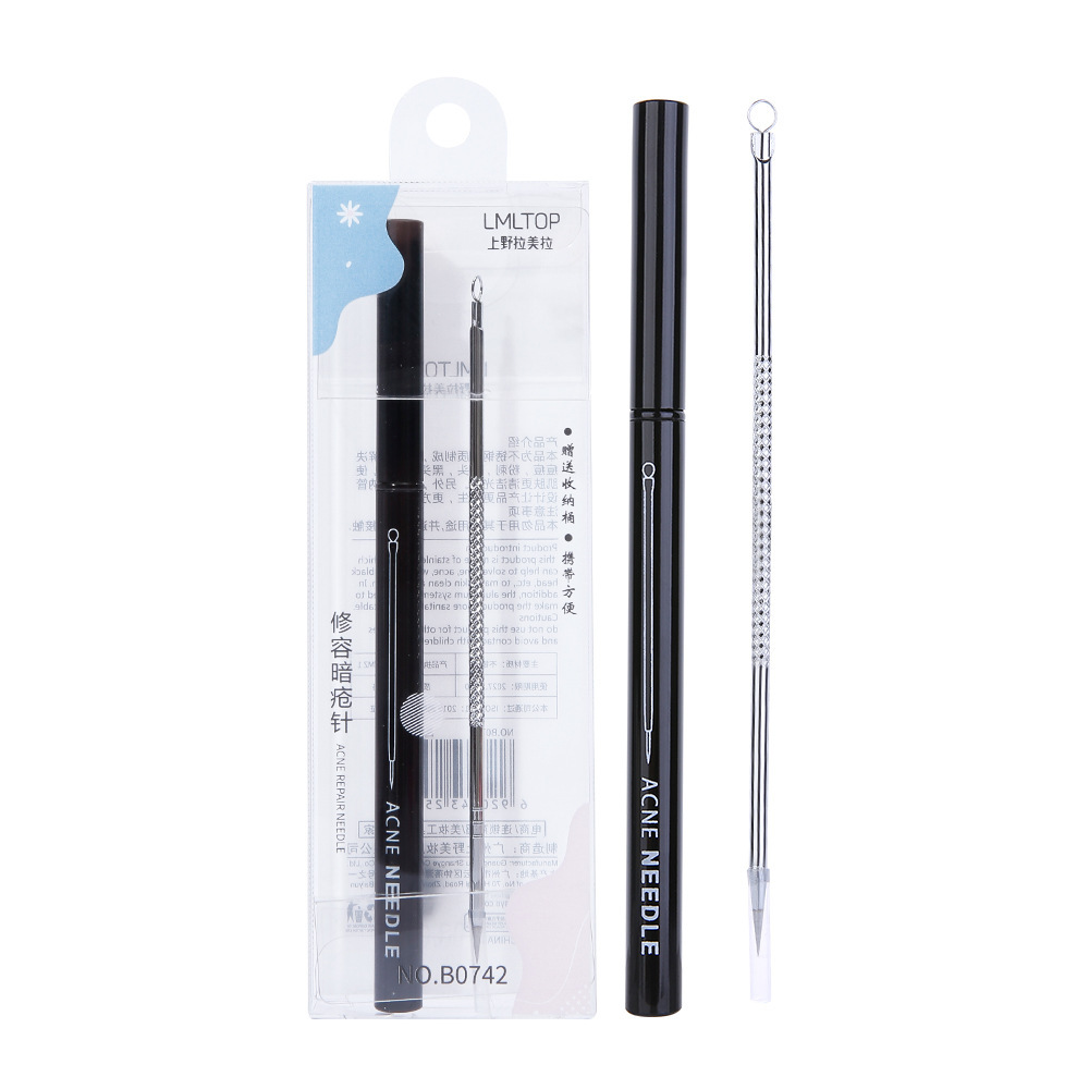 Acne needle with storage bag