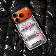 Trendy Chrome Hearts Puffer iPhone 17 Pro Max/16 Pro/15/14 Pro Max Leather Case – Designer Orange With Crosses & Card Holder