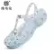 Giày Veblen Croc Nữ Ngoài Giày Sandal Mùa Hè Chống Trơn Trượt Đế Dày Bao Đầu Dép Đế Mềm Giày Đi Biển 