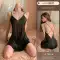 đồ ngủ bodysuit Bộ đồ ngủ gợi cảm mùa hè băng lụa ren ngực nhỏ trong suốt treo váy ngủ nữ mới nguyên chất mong muốn vay ngu sẽy đồ ngủ cosplay cảnh sát 