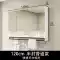 Tủ gương phòng tắm thông minh treo tường có đèn và chống sương Tủ gương gỗ nguyên khối riêng biệt có thanh treo khăn hộp đựng phấn phòng bột gương kính trang trí Gương