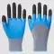 Giao hàng miễn phí 36 đôi găng tay bảo hộ lao động nhúng cao su chống mài mòn, chống trượt, thoáng khí, gia cố ngón tay Găng tay cao su bảo vệ ngón tay để sử dụng hàng ngày 