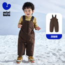【迷你巴拉】儿童三防羽绒背带裤