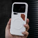 Grey Textured Magsafe Case with Orange Ring Accents Phone Case for Xiaomi,Xiaomi 17, Xiaomi 17 Pro, Xiaomi 17 Pro Max,Xiaomi 15, Xiaomi 15 Pro, Xiaomi 15 Ultra,Xiaomi 14, Xiaomi 14 Pro, Xiaomi 14 Ultra