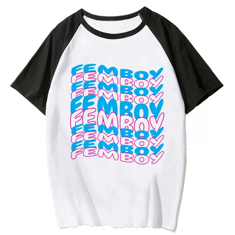 Футболка женская «Femboy» с графическим манга-принтом, реглан, размеры XS–XXL