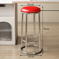 [Масляная восковая кожа красная + серебряная ножки].