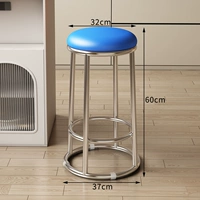 【Масляная восковая кожа синяя + серебряные ножки】 60 см. Губка/усиление трех кольца.