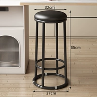 [Масляная восковая кожа черная + черные окрашенные ноги] 65 см.