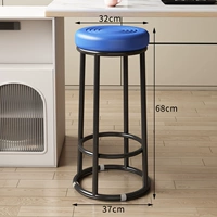 【Водяная волна синего + черные окрашенные ноги】 68 см. Постановка губки/усиление трех кольца