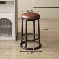 【Масляная восковая кожа коричневая + черные окрашенные ноги】 55 см. Губка/усиление трех кольцов