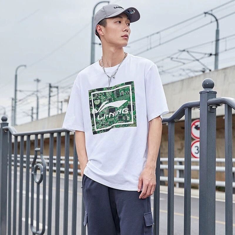 LINING 李宁 240克重磅纯棉印花T恤  天猫优惠券折后￥49包邮（￥399-350） 男、女多款可选