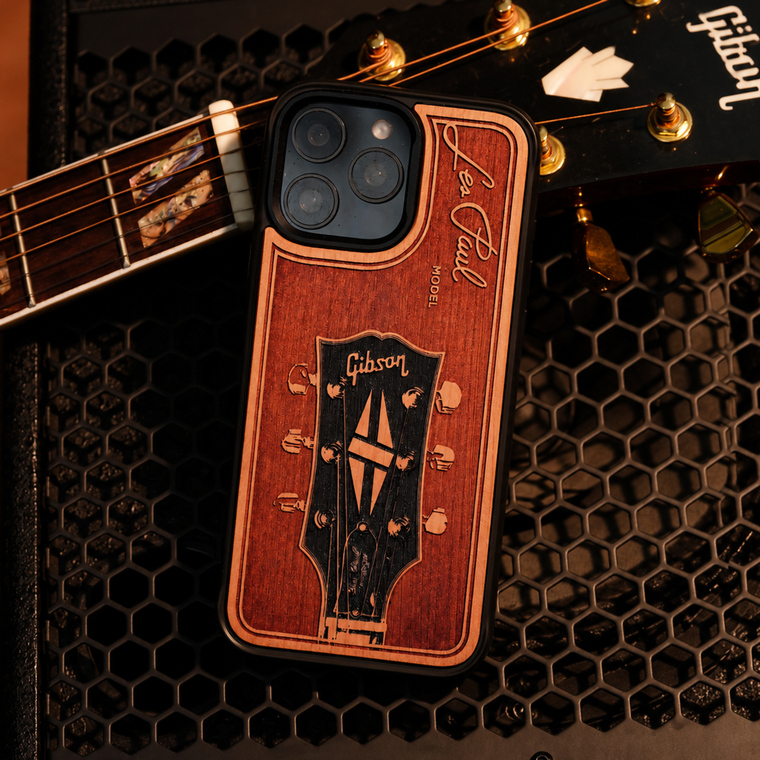 VSTA Wood Carving Artistic Guitar iPhone Case