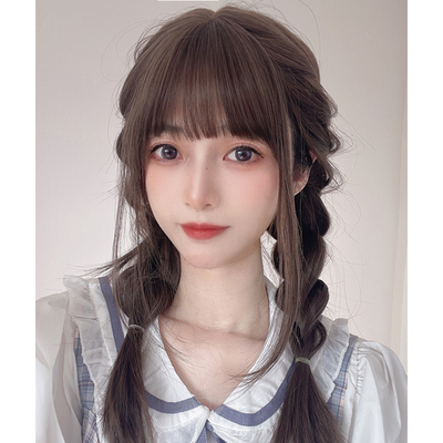 taobao agent Meow the fashion sweet girl Japanese jk daily wig female long hair lolita full set of simulation natural fake hair