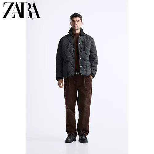 ZARA Новый продукт мужская строчка хлопчатобумажная одежда густая работа на открытой куртке 3286301 800
