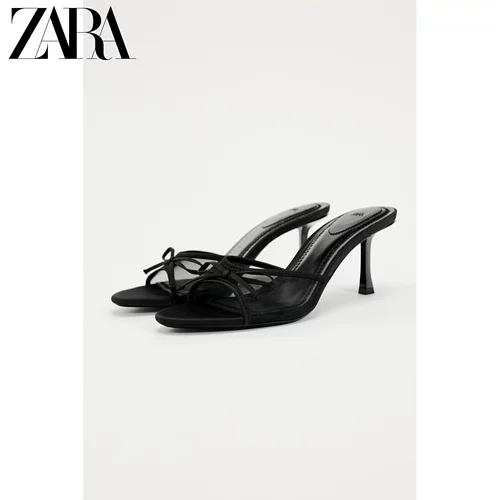 ZARA Весна Новая TRF женская обувь бабочка декоративная сетчатая сетчатая ткань высокая сандалии 3342310 800