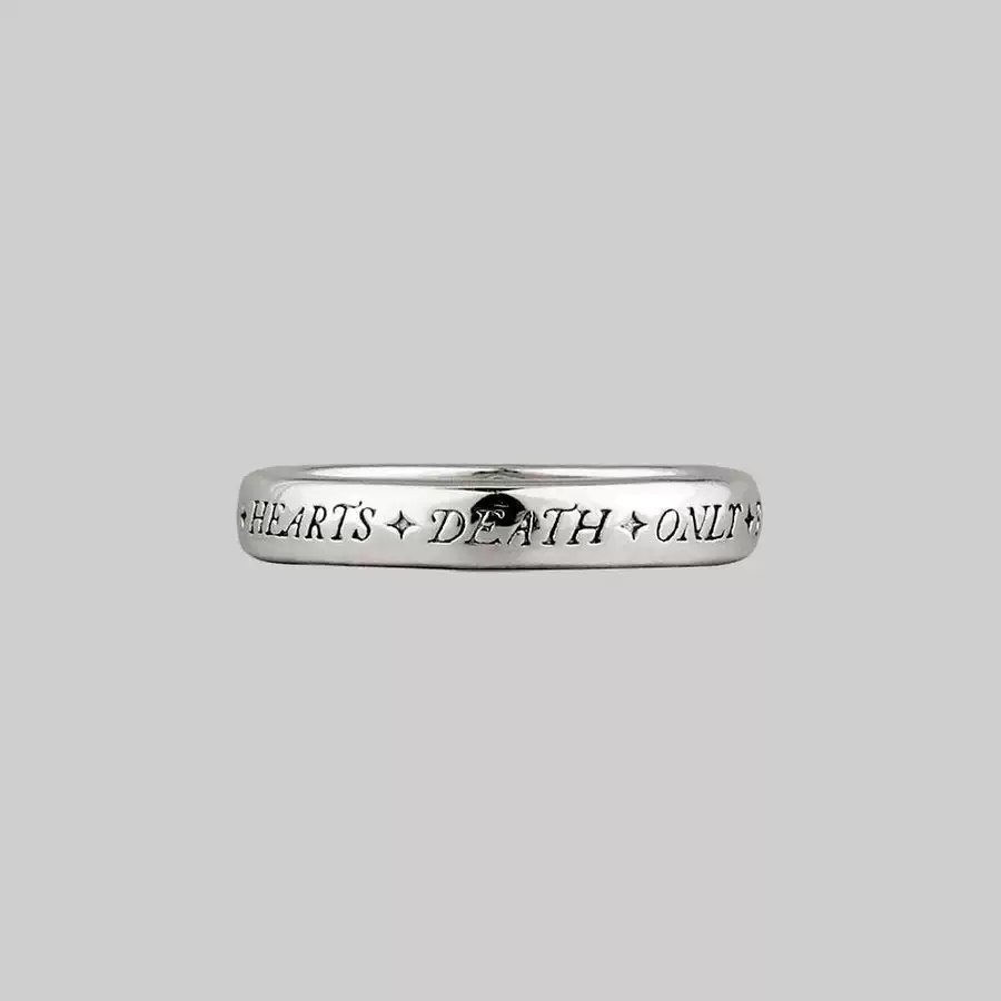 British official website direct mail Regalrose Europe and the United States to die, the unswerving love Gothic font small skeleton ring couple
