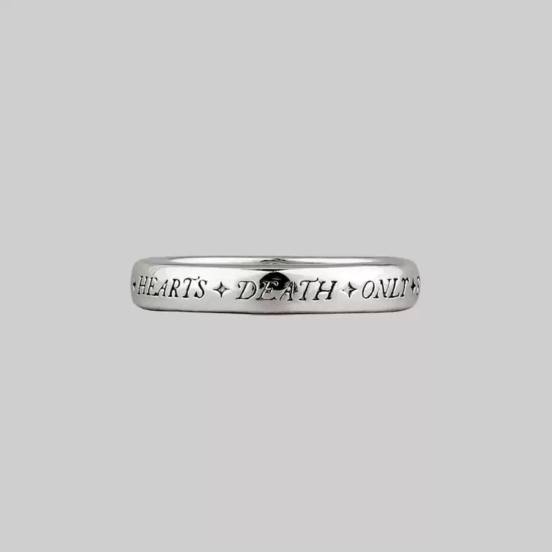 British official website direct mail Regalrose Europe and the United States to die, the unswerving love Gothic font small skeleton ring couple