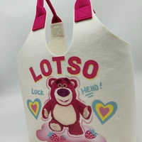 Белый клубничный медведь 24*22*10 толстые модели