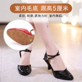 Обувь на высоком каблуке, танцующие туфли, из натуральной кожи, мягкая подошва