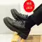 Giày đầu bếp nam chống trượt chống nước nhà bếp nhỏ màu đen dành cho nam giới đi làm giày da công sở thông thường Giày da nam công sở nhỏ 