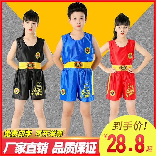 Санда одежда с борьбой с одеждой Санда борьба с одеждой для одежды для бокса одежды брюки для боевых искусств одежда муай -тай -шорты Дети женщины и мужчины