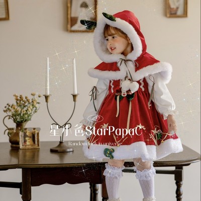 taobao agent Fleece girl's skirt, children's small princess costume, summer dress, Lolita style, Birthday gift