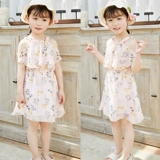 Летнее платье, детская летняя одежда, летняя юбка, наряд маленькой принцессы, детская одежда, цветочный принт