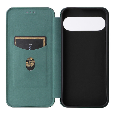 Wallets Folio Flip Synthetic Leather Carbon Fiber 9, 9 Pro, 9 Pro XL Google Pixel Phone Case