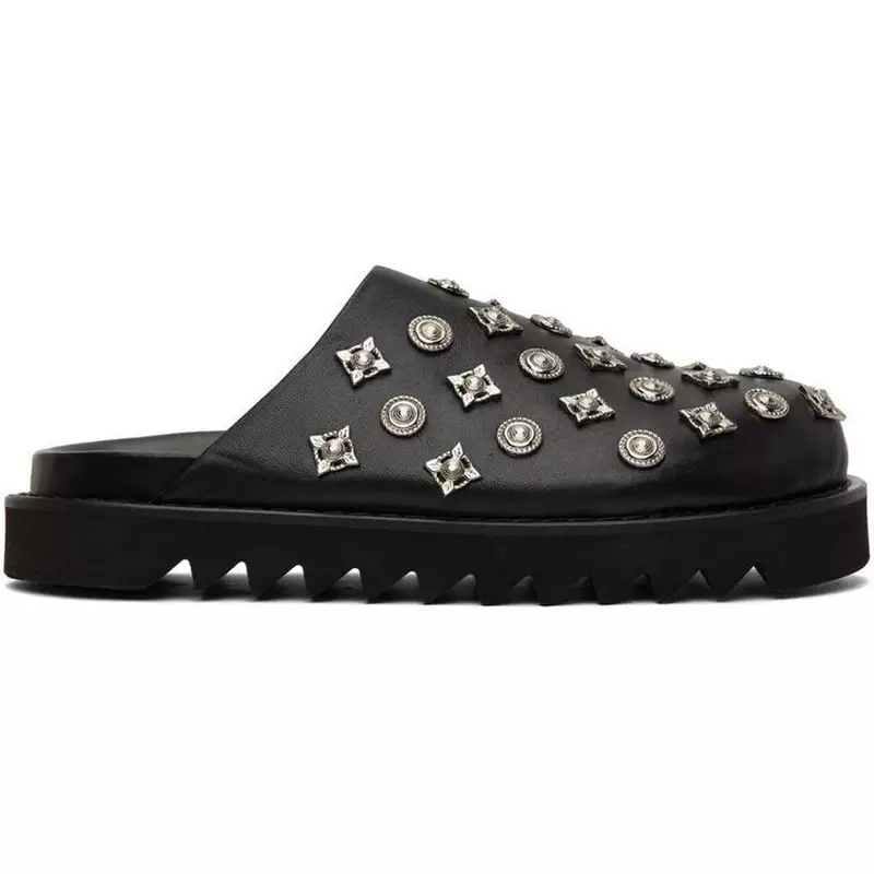 TOGA Virilis Black Sabot Lefa Shoes Shoes 2022 Spring and Summer Luxury Male