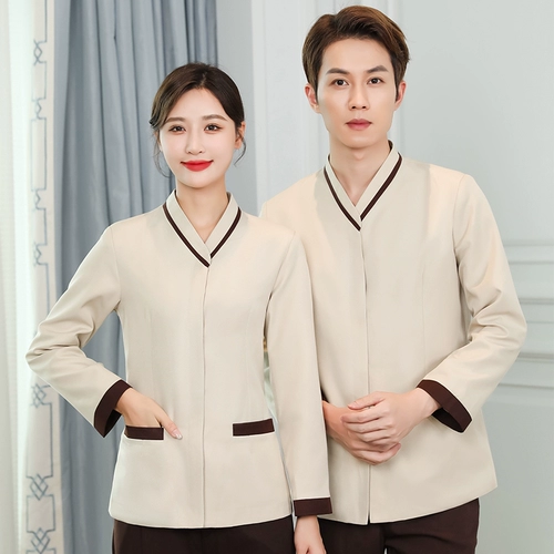 Уборка отелей уборка рабочая одежда для женщин с длинными рукавами.