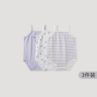 巴厘小猪女宝宝包屁衣夏季连体衣