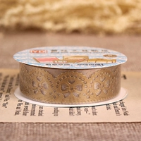 Кружевая лента-тримпет золото