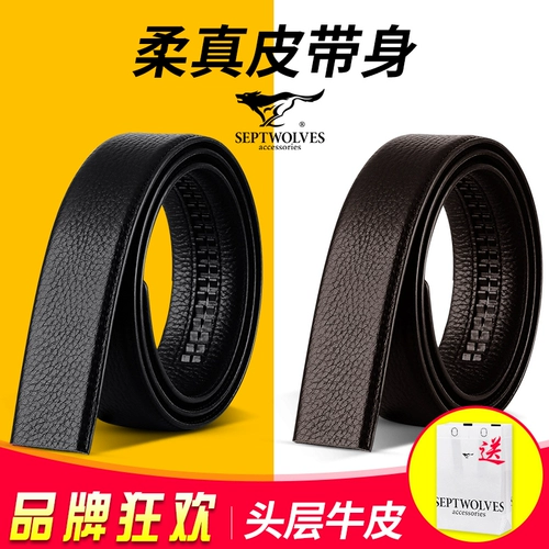 Septwolves, мужской ремень, высококлассные кожаные штаны, из натуральной кожи
