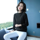 Демисезонная футболка, тонкий трикотажный кружевной шелковый приятный телу лонгслив для матери, коллекция 2022, осенняя