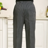 Отель ресторан шеф -повара штаны, мужские брюки полосатые брюки зебры, мыть, шлифовка, чистые черные брюки на кухне