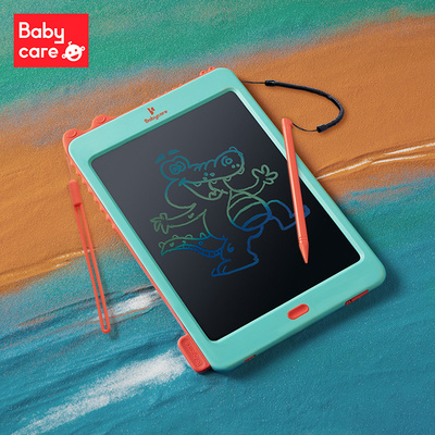 babycare儿童液晶手写字画画板家用宝宝彩色电子光可擦写字小黑板