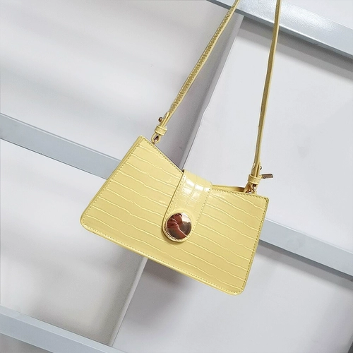 Небольшая дизайнерская сумка подмышку, сумка на одно плечо, сумка через плечо, 2020, премиум класс, крокодиловый принт