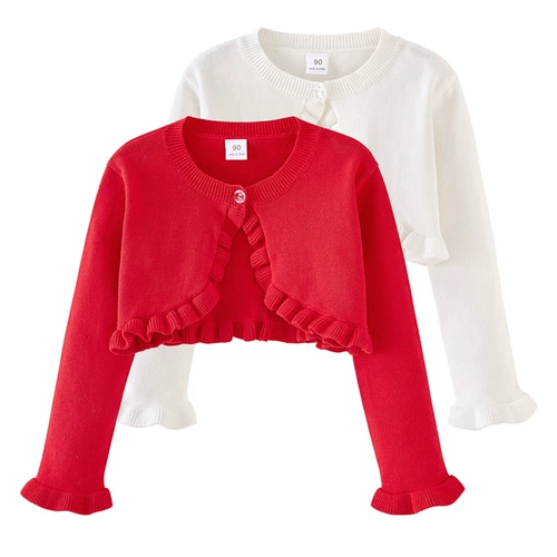 Детский кардиган, наряд маленькой принцессы, плащ, трикотажная куртка, накидка для девочек