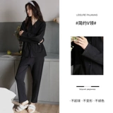 安之伴 Осенняя демисезонная пижама, белый кардиган, хлопковый лонгслив, комплект для школьников, свободный крой