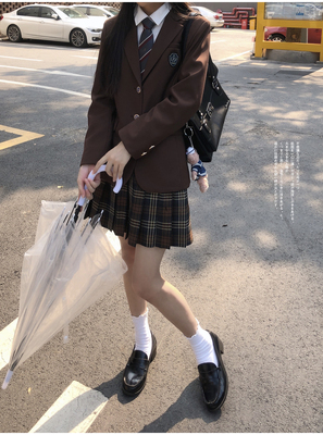 taobao agent Walnut JK【Takagawa 10 color】The original JK uniform school confession jacket badge is thin A -line version
