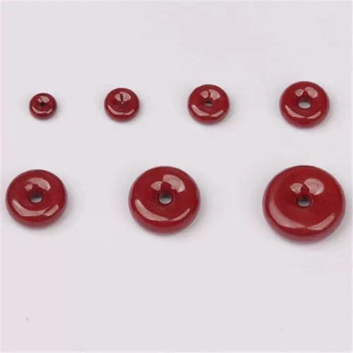 Натуральная природная руда, защитный амулет, пряжка, подвеска, аксессуар, браслет, маленькие аксессуары, цвета киновари, DIY