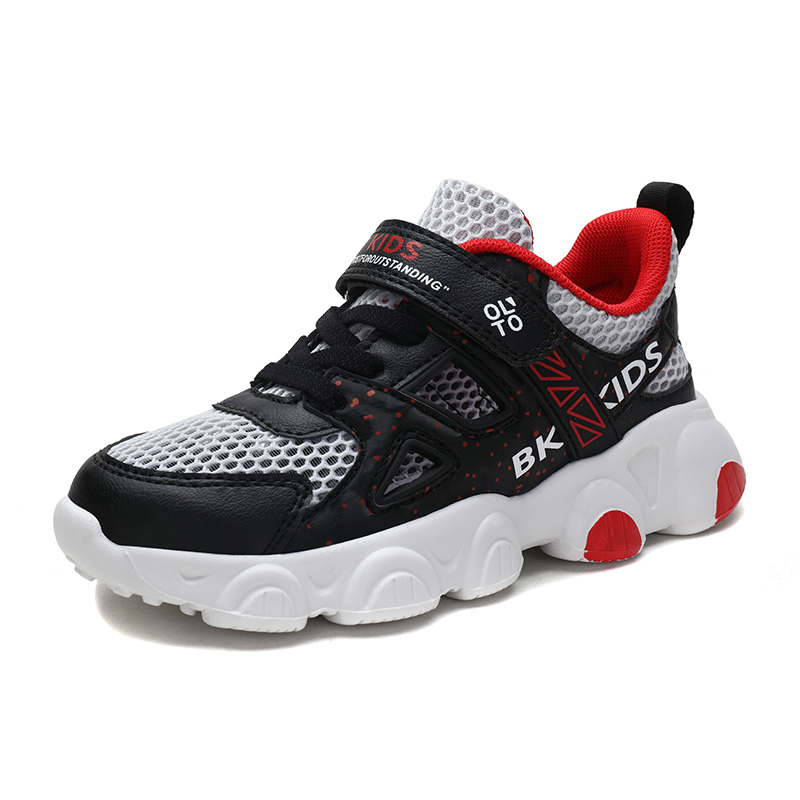 bk children's shoes boys mesh sports shoes girls breathable hollow single mesh shoes in the big children's fashion mesh shoes sandals