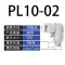 Đầu nối khuỷu tay góc phải hình chữ L cắm nhanh Airtac màu trắng PL4/6/8/10/12 -M5/01/2/3/4S đầu nối ống hơi khí nén đầu nối nhanh khí nén Đầu nối khí nén