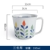 Mug underglaze màu cốc cốc in đơn giản bột yến mạch cốc sữa bữa ăn sáng cốc văn phòng cốc nước cốc cà phê - Tách