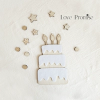 Наклейки на стены торта ｜ Вуд содержит 5 кругов и 5 звезд