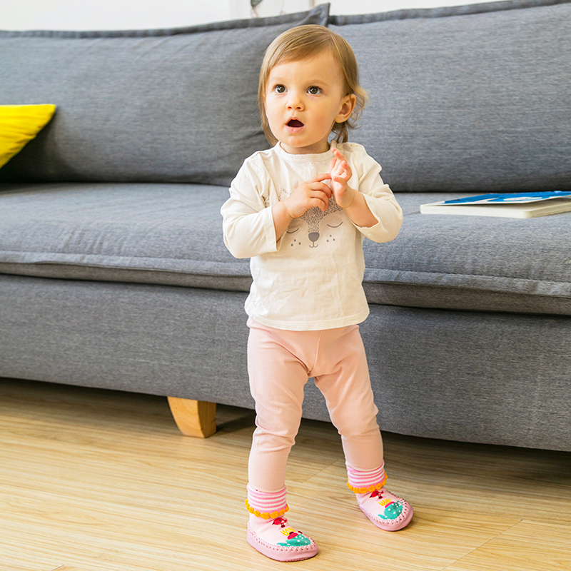 0-3岁儿童地板袜宝宝防滑学步袜婴儿袜子秋冬毛圈袜棉袜软底鞋袜